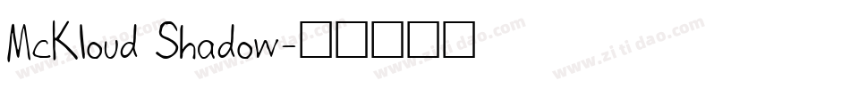 McKloud Shadow字体转换
